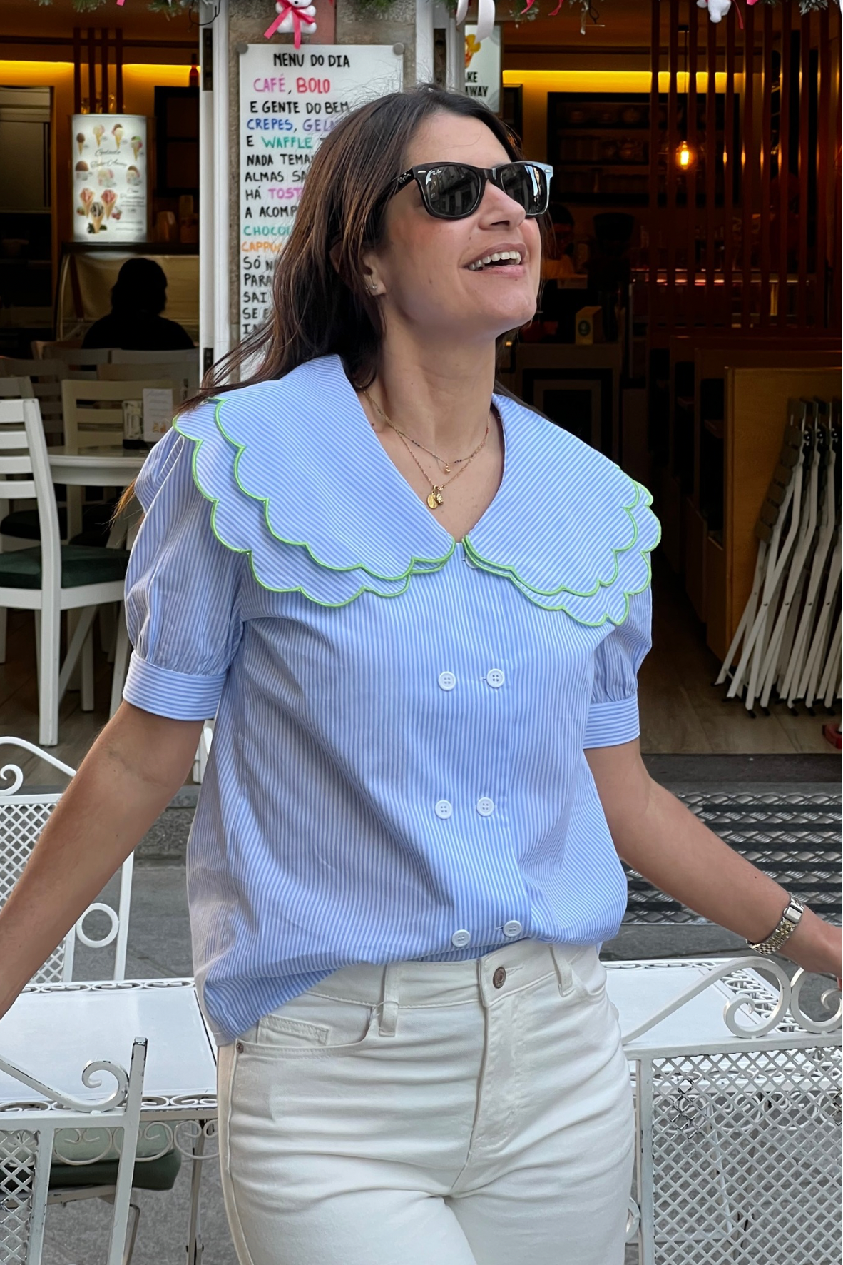 Camisa Madalena (Azul)